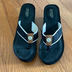 Ralph Lauren Flipflop Wedges
